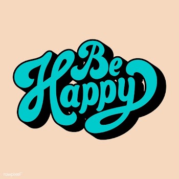 Be happy typography style illustration | Free stock vector - 472671