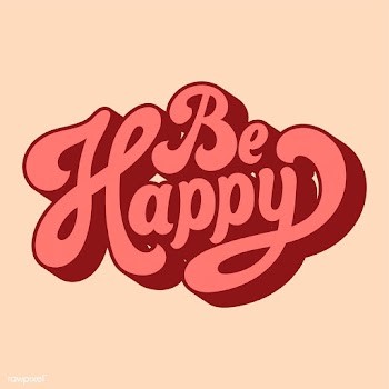 Be happy typography style illustration | Free stock vector - 472704