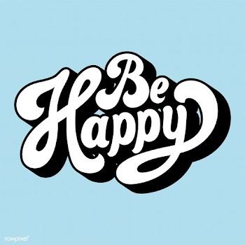 Be happy typography style illustration | Free stock vector - 472721