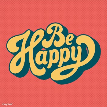 Be happy typography style illustration | Free stock vector - 472739