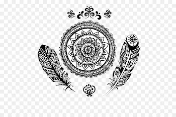Be Here Now Tattoo Mandala - Tattoos Transparent Hd Png Background 