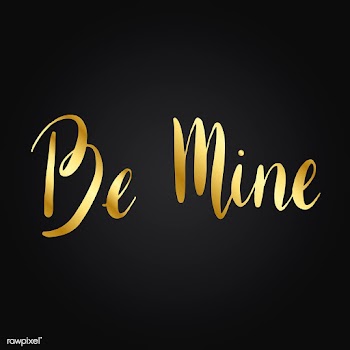 Be mine typography style vector | Free stock vector - 517690