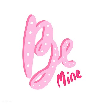Be mine typography vector in pink | Free stock vector - 472349