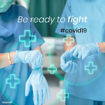 Be ready to fight COVID-19 medical social banner vector | Free  vector - 2316602