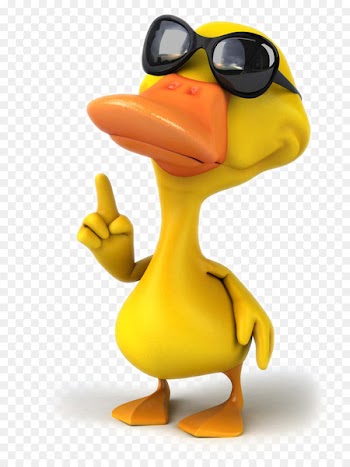 Be the Duck...Tips for Letting Things Roll Off Your Back Stock photography Royalty-free - Cartoon duck pictures 