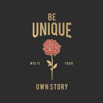 Be unique illustration