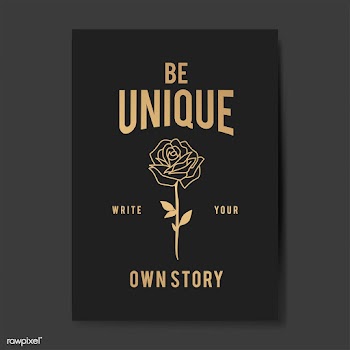 Be unique logo illustration | Free stock vector - 557988