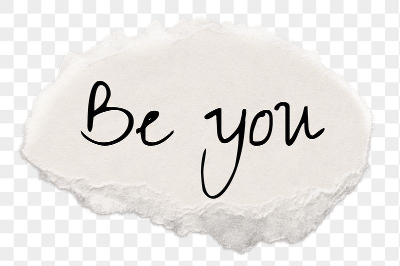 Be you png word, ripped | Free PNG - rawpixel