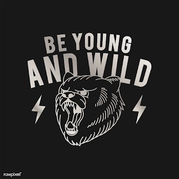 Be young and wild illustration | Free stock vector - 557995