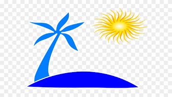 Beach Background Clipart Free Download Clip Art Free - Palm Tree And Beach Logo