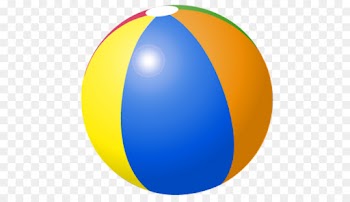 Beach Ball, Beach, Ball, Yellow PNG
