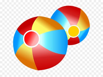 Beach ball Clip art - Two ball 