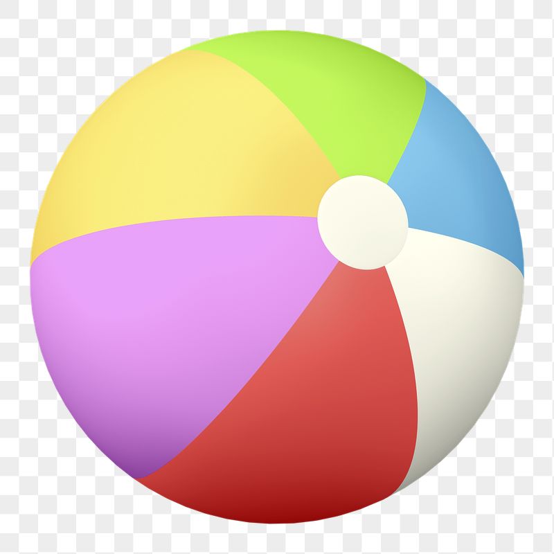 Beach ball png sticker, 3D | Free PNG - rawpixel
