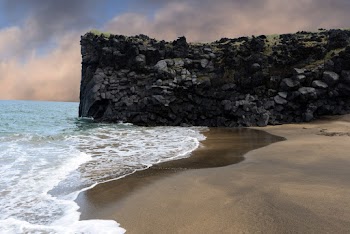Beach Beside Cliff