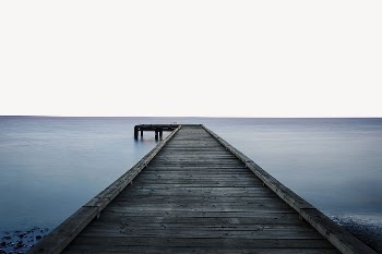 Beach boardwalk border, nature photo | Free PSD - rawpixel