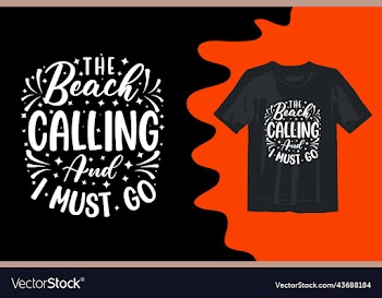 beach calling and i must go t shirt design