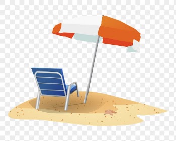 Beach chair png sticker, summer | Free PNG - rawpixel
