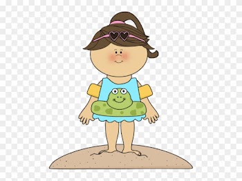 Beach Clip Art 87 63 Clipart Fans Clipartfans - Girl On The Beach Clipart