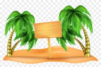 Beach Clip Art - Palm Trees Png
