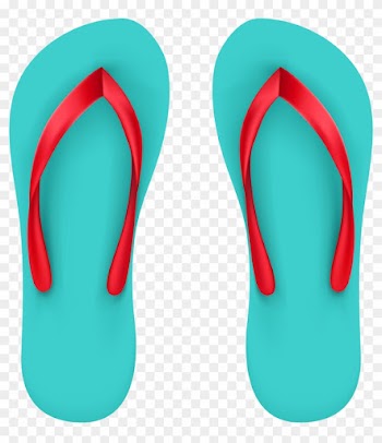 Beach Clipart Flip Flops - Summer Shoes Clip Art