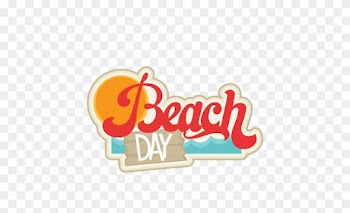 Beach Day Title - Beach Word Clipart