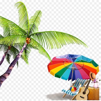 Beach Download Computer file - Summer beach background elements 