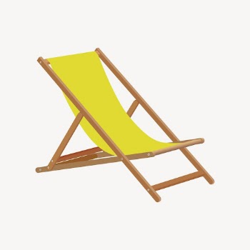 Beach folding chair clipart, furniture | Free Vector - rawpixel