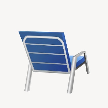 Beach folding chair collage element, | Free PSD - rawpixel