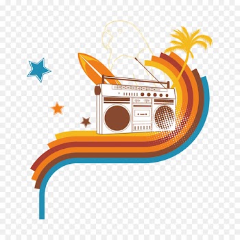 Beach Illustration - Radio creative graffiti 