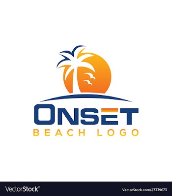 Beach logo design holiday palm logo vector image