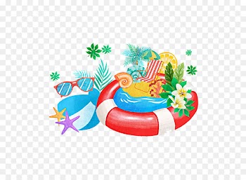 Beach of La Concha Swim ring Clip art - Seaside swim ring 