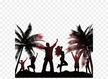 Beach Party Stock photography Illustration - Beach vacationers 