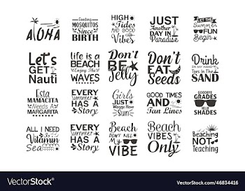 beach quotes svg bundle