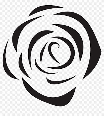 Beach Rose Black And White Flower - Beach Rose