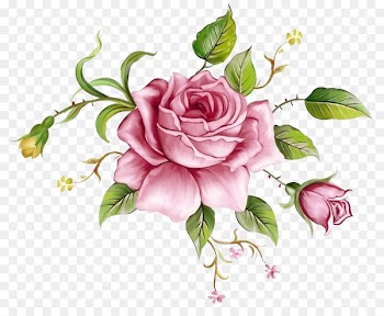 Beach rose Flower Blue rose Painting Clip art - Pink flowers background decoration 2 
