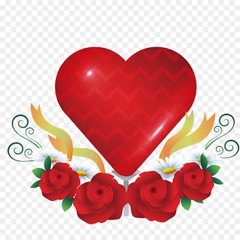 Beach rose Garden roses Heart - Vector Heart Balloon 