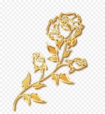 Beach rose Gold party - Gold free to pull roses Valentine's Day decoration pattern 