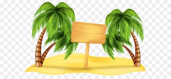 Beach Summer Clip art - Transparent Beach Palm Decoration PNG Clipart 
