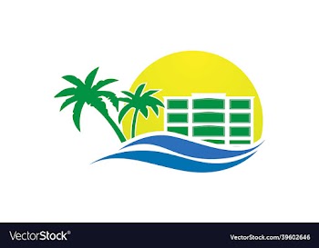 beach tree and sun
