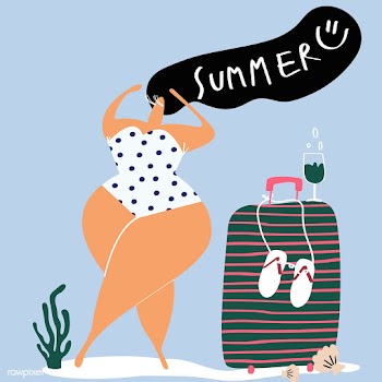 Beach vacation in the summer | Free stock vector - 580319