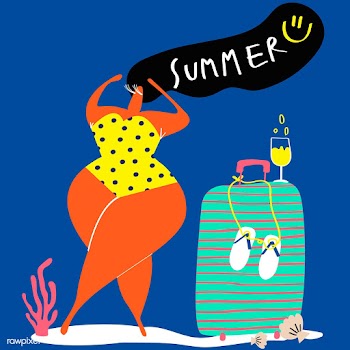 Beach vacation in the summer | Free stock vector - 580353