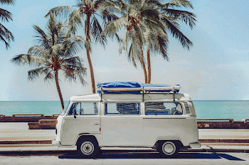 Beach van mockup, editable design | Free PSD Mockup - rawpixel