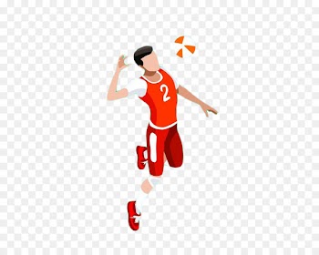 Beach volleyball Athlete Sport - Cartoon man playing volleyball 