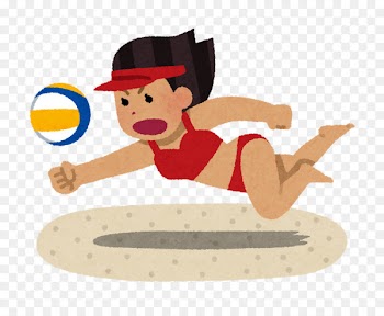 Beach volleyball いらすとや - beach volley 