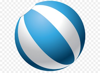 Beach volleyball Clip art - Blue Beach Ball Transparent Clip Art Image 