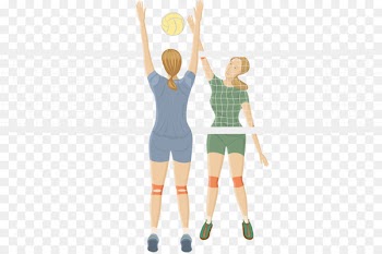 Beach volleyball Illustration - Vector volleyball 