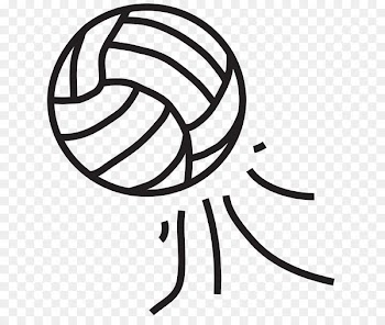 Beach volleyball Stock photography Illustration - Black And White Volleyball 