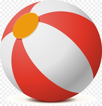 Beach volleyball - Three-dimensional beach volleyball ball vector 