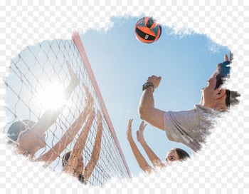 Beach volleyball Vecteur - Play young people playing beach volleyball 