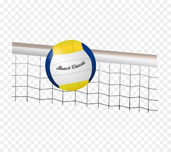 Beach volleyball Volleyball net Clip art - Vollyball Clipart 